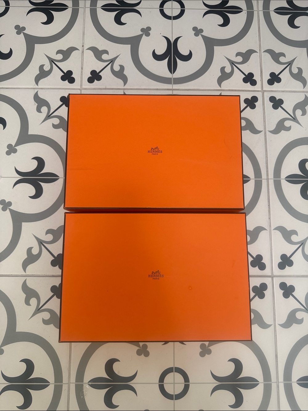 Hermès Iconic Orange Boxes - Set of 2